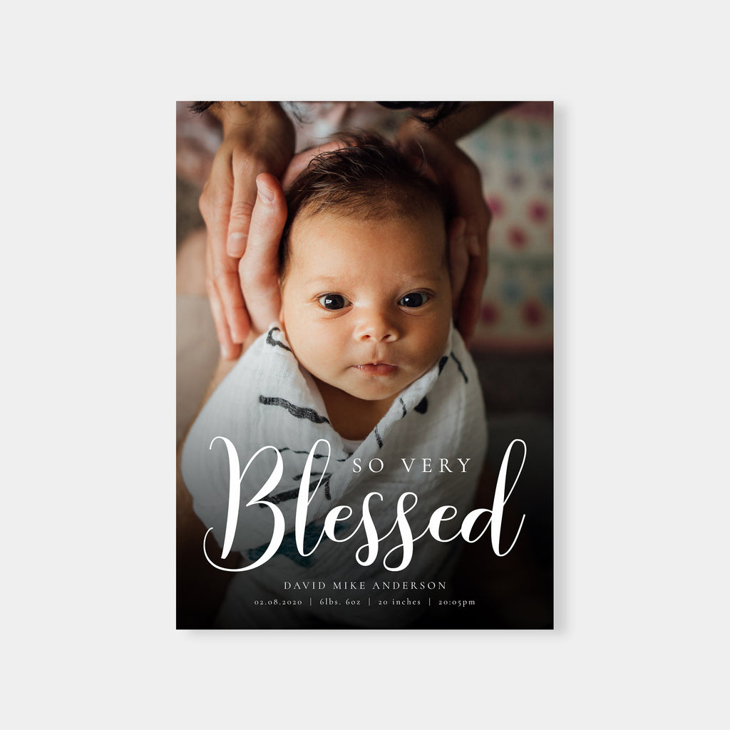 Very Blessed - Christmas Card Template-Template-Salsal Design
