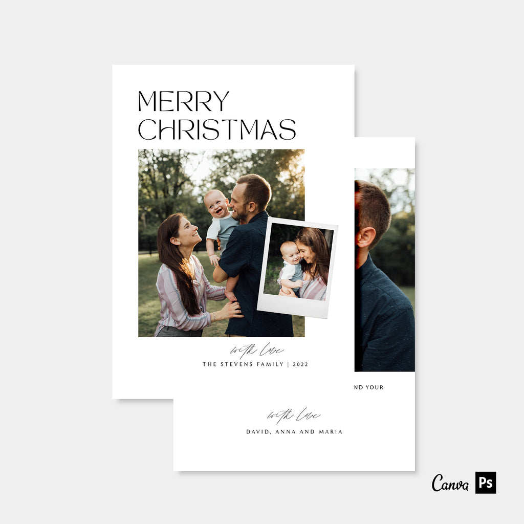 Simple & Timeless - Christmas Card Template-Christmas Card-Salsal Design