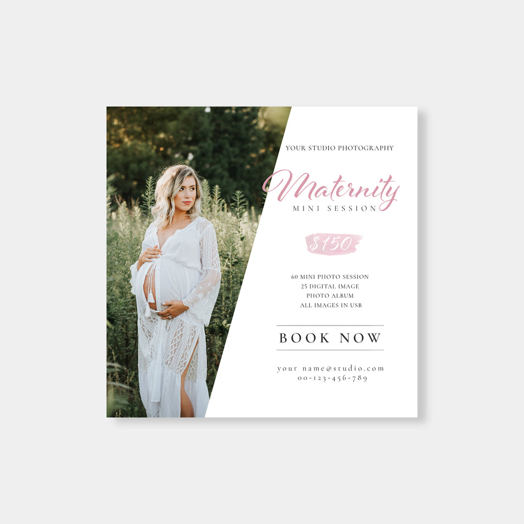 Rosy - Maternity Mini Session Template-Template-Salsal Design