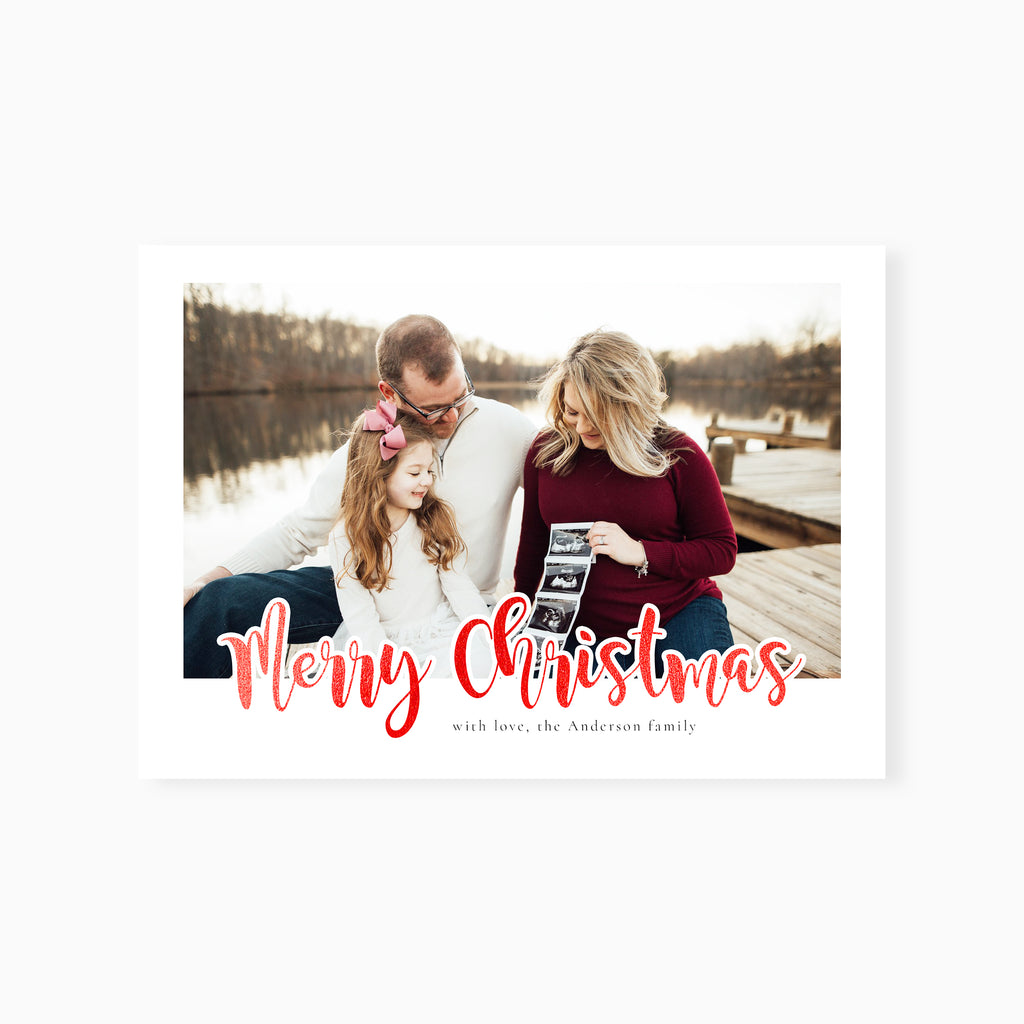 Red Foil - Christmas Card Template-Template-Salsal Design