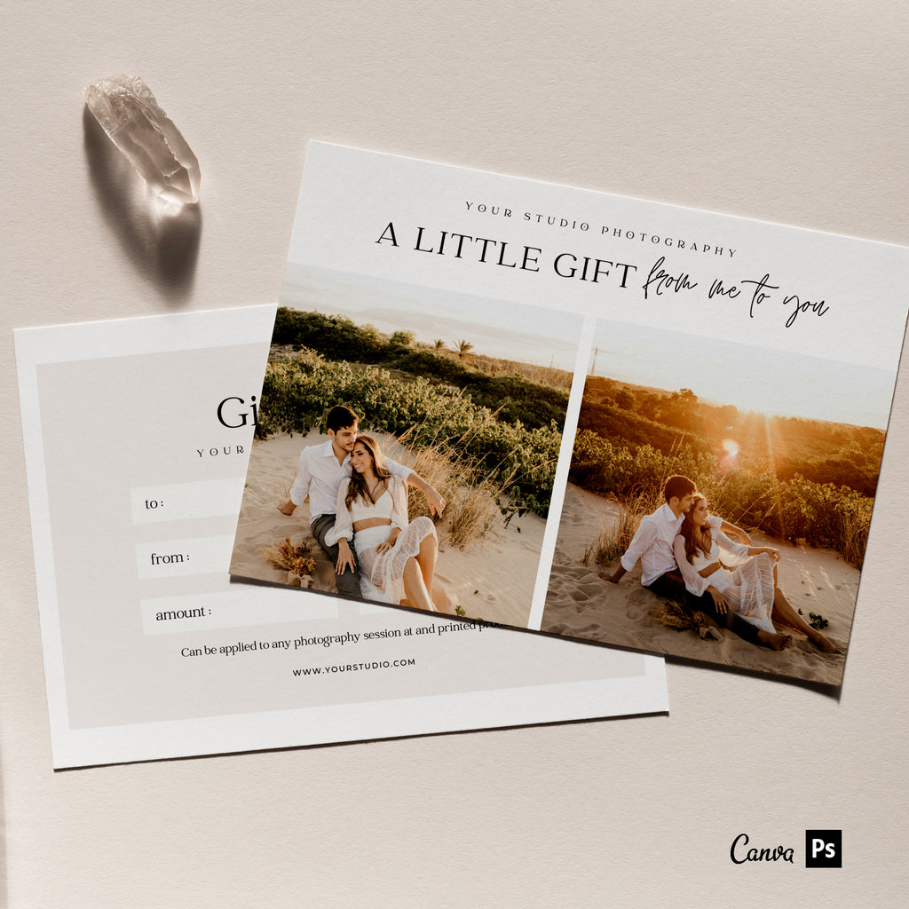 Simple But Bold - Photographer Gift Certificates Template-Template-Salsal Design
