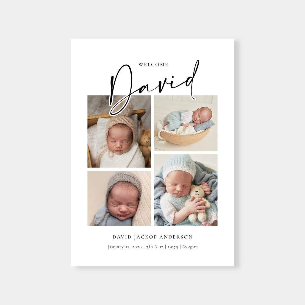 Baby Name - Birth Announcement Template-Template-Salsal Design