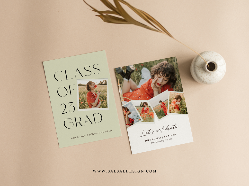 Cheers to the Class of 2023 - Graduation Announcement Template-Template-Salsal Design