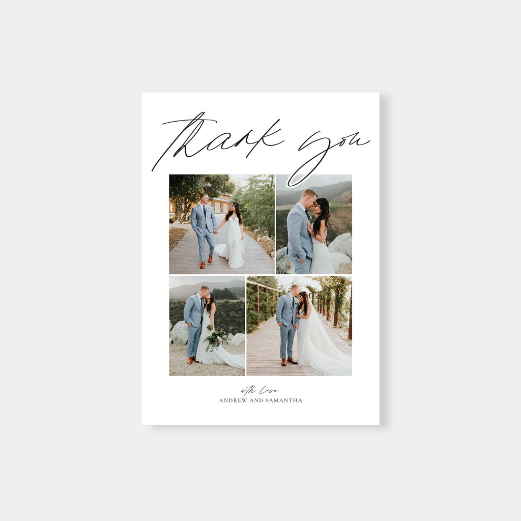 Simple - Wedding Thank You Card Template-Template-Salsal Design