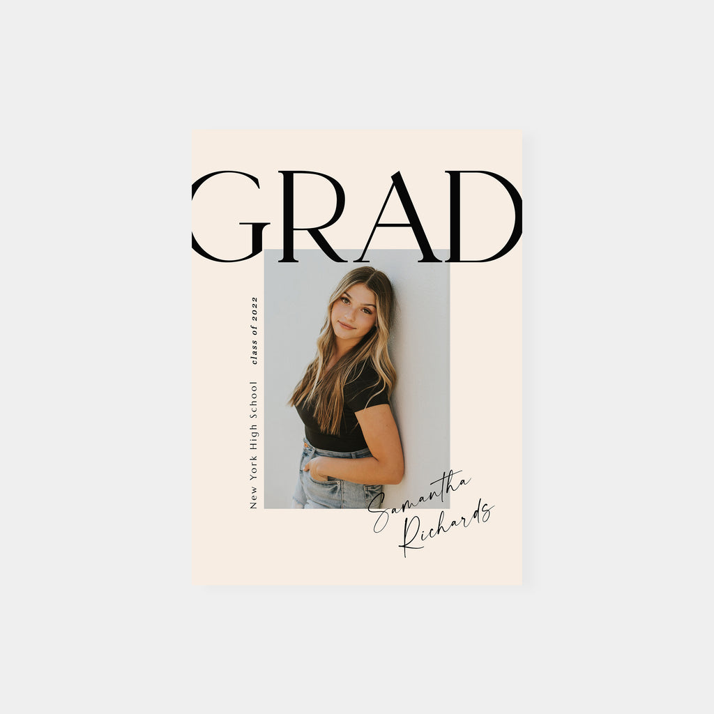Elegant Grad - Graduation Announcement Template-Template-Salsal Design