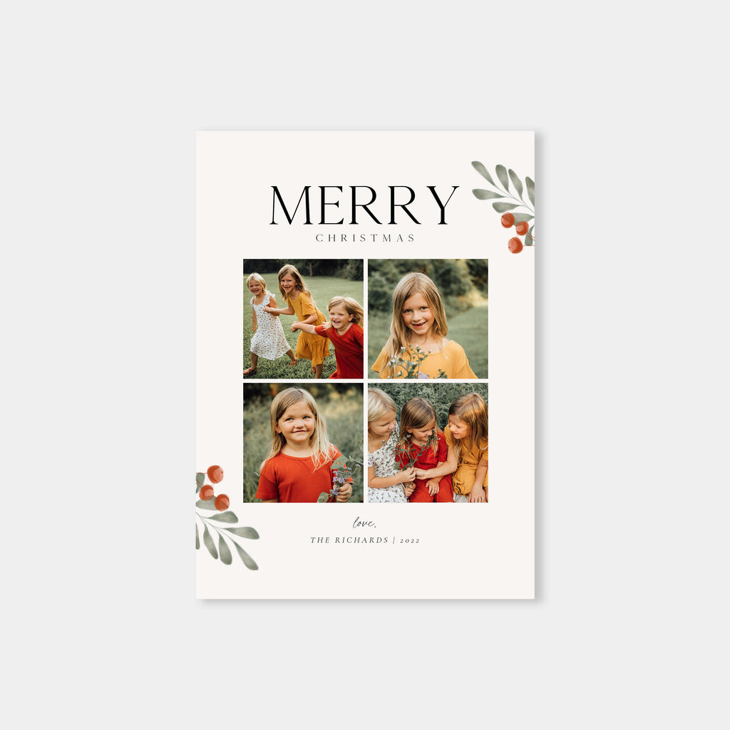 Unique Moments - Christmas Card Template-Christmas Card-Salsal Design