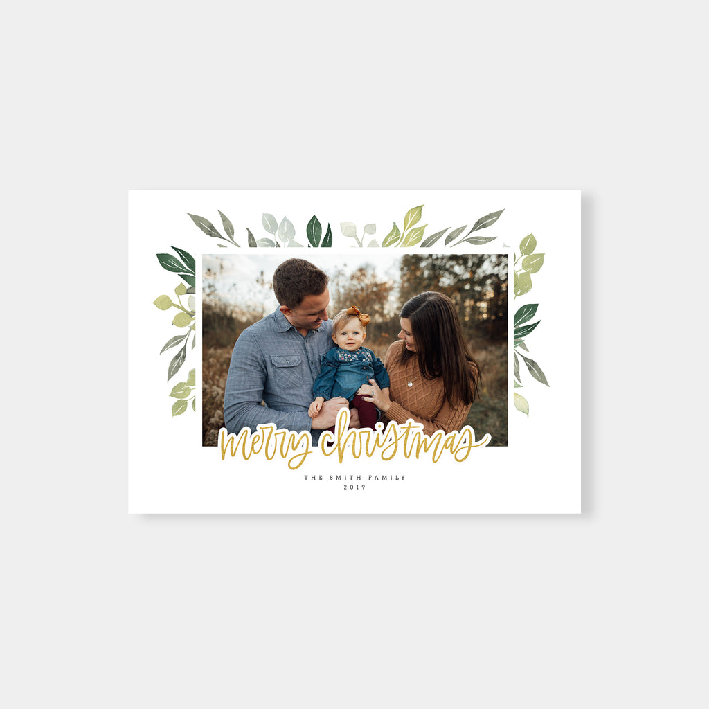 Simple Foil - Christmas Card Template-Template-Salsal Design