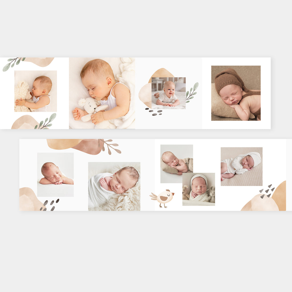 Sunshine - Newborn Mini Accordion Album Template-Template-Salsal Design
