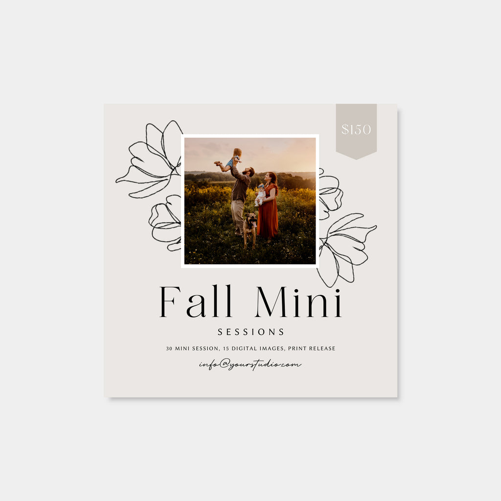 Full Of Life - Fall Mini Session Template-Template-Salsal Design