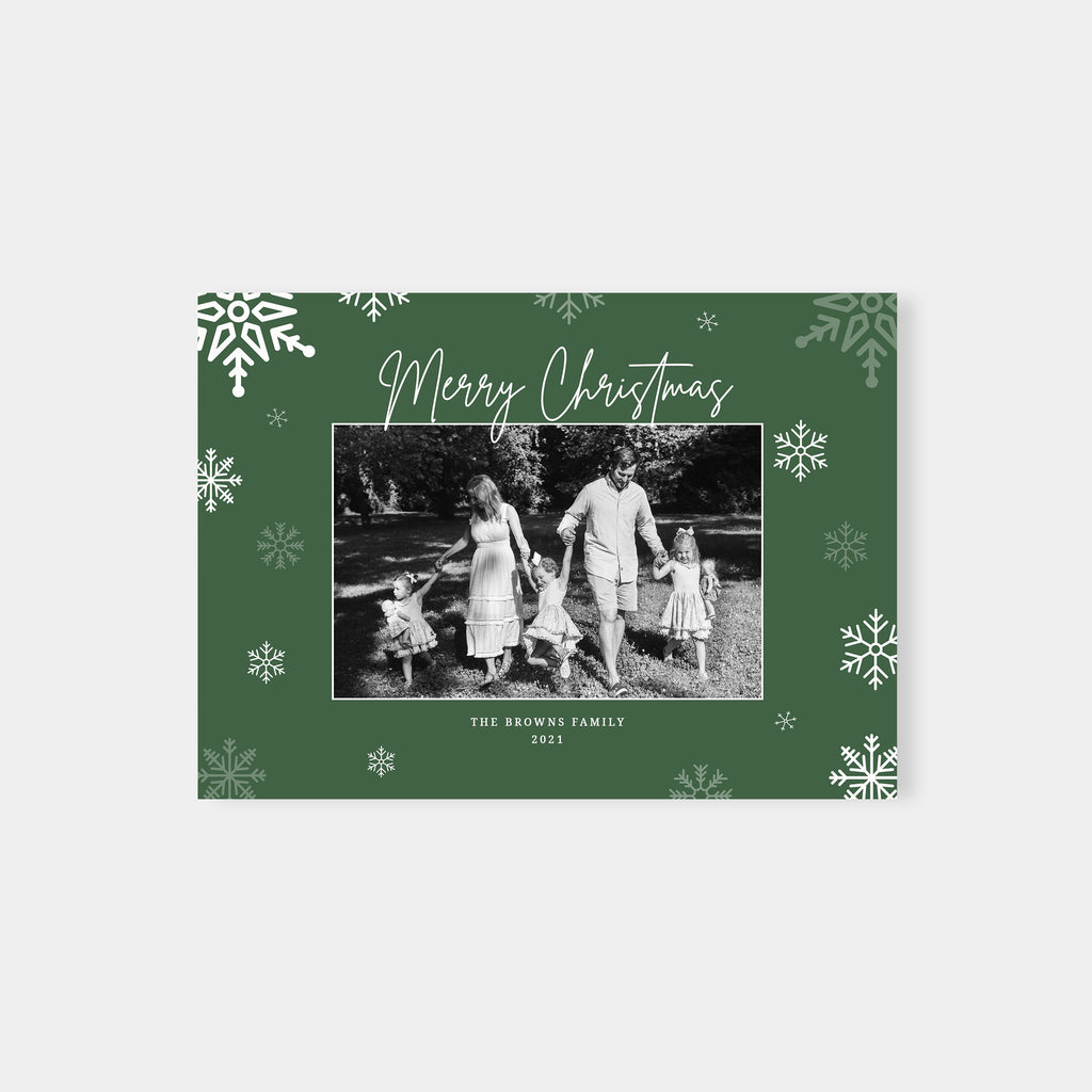 Snowflake - Christmas Card Template-Template-Salsal Design
