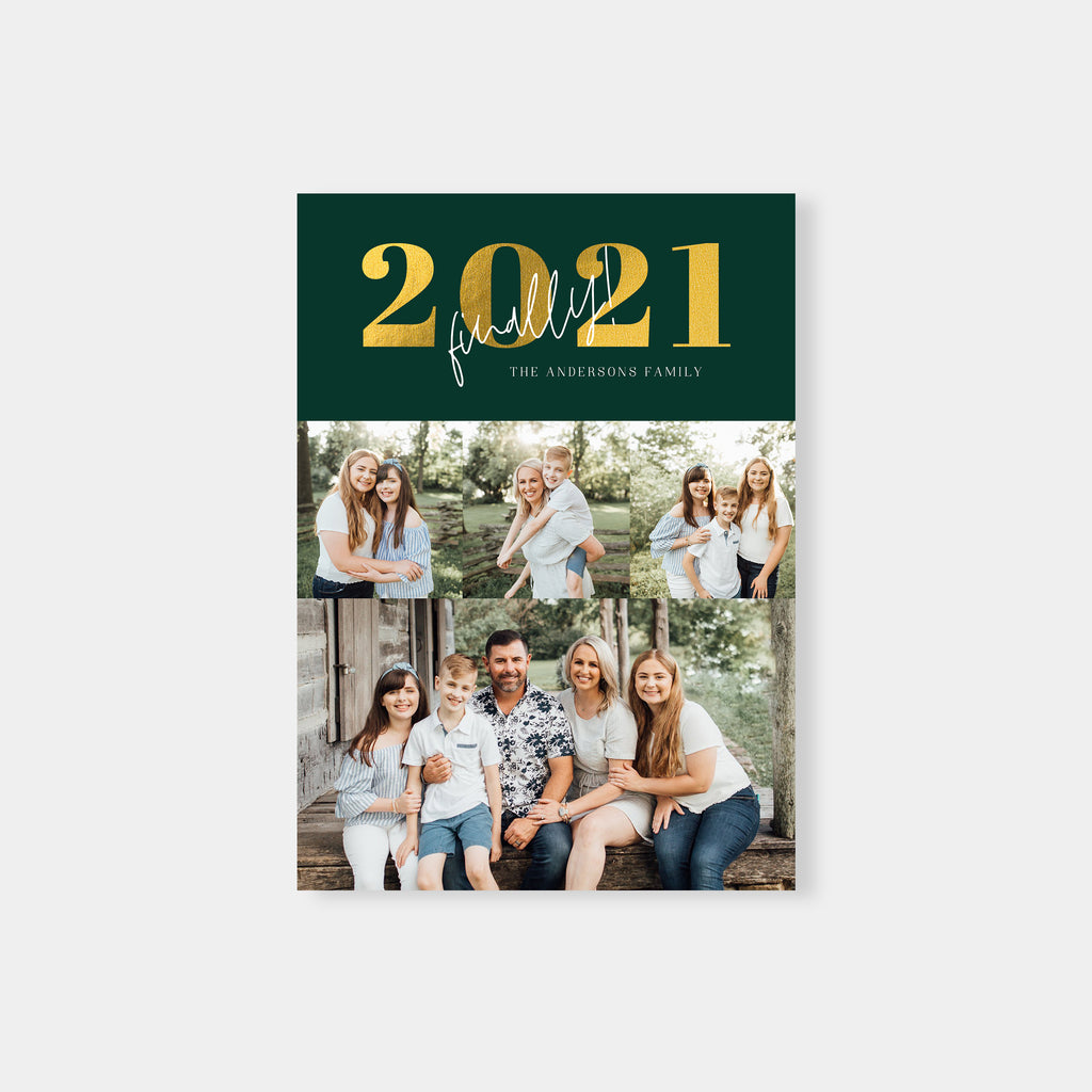 Finally 2021 - New year Card-Template-Salsal Design