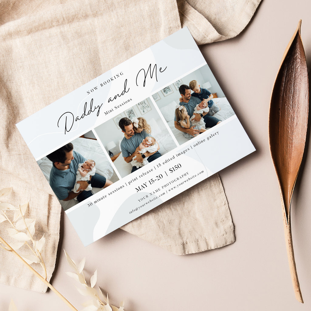 Daddy's Girl - Daddy & Me Mini Session Template-Template-Salsal Design