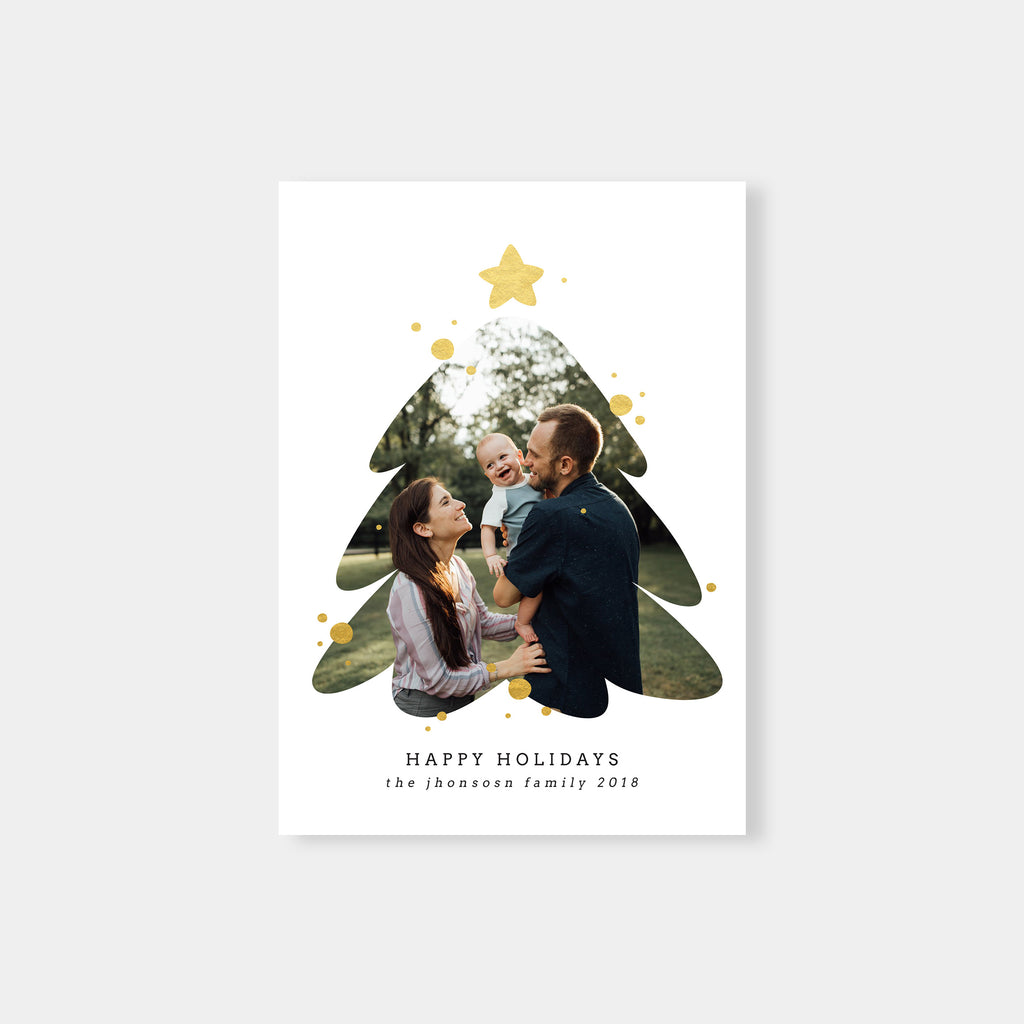 Christmas Tree - Christmas Card Template-Template-Salsal Design