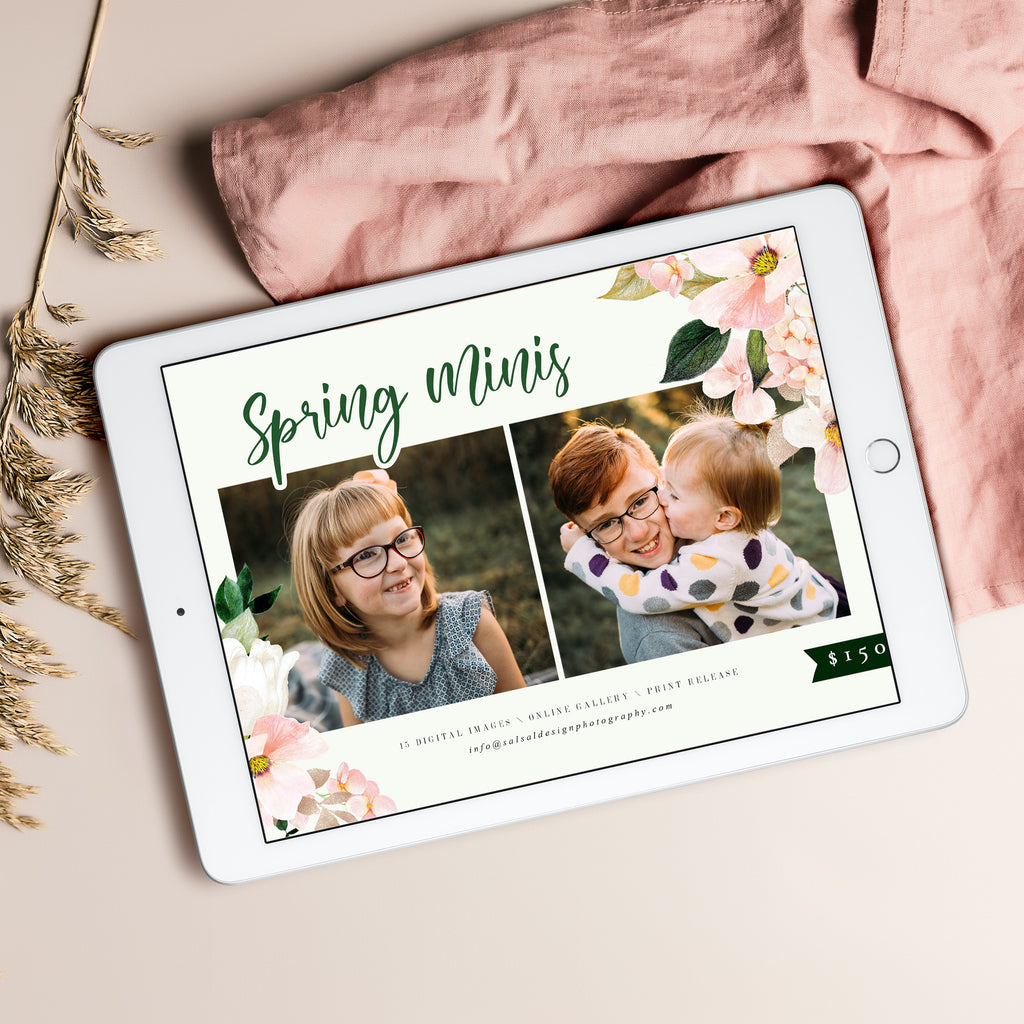 Happy Vibes - Spring Mini Session Template-Template-Salsal Design