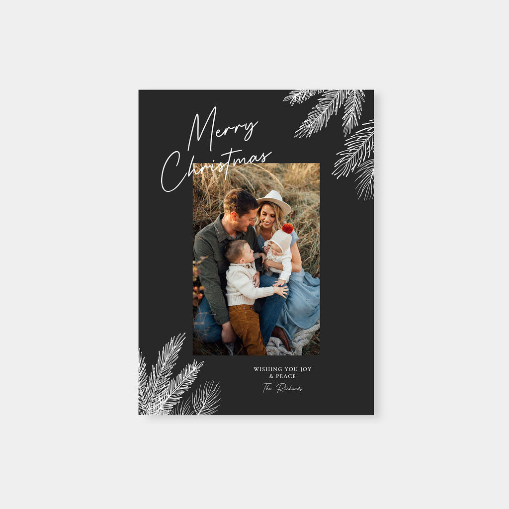 White Branch - Christmas Card Template-Template-Salsal Design