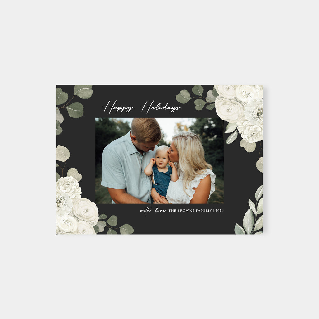 Holiday Bloom - Holiday Card Template-Template-Salsal Design