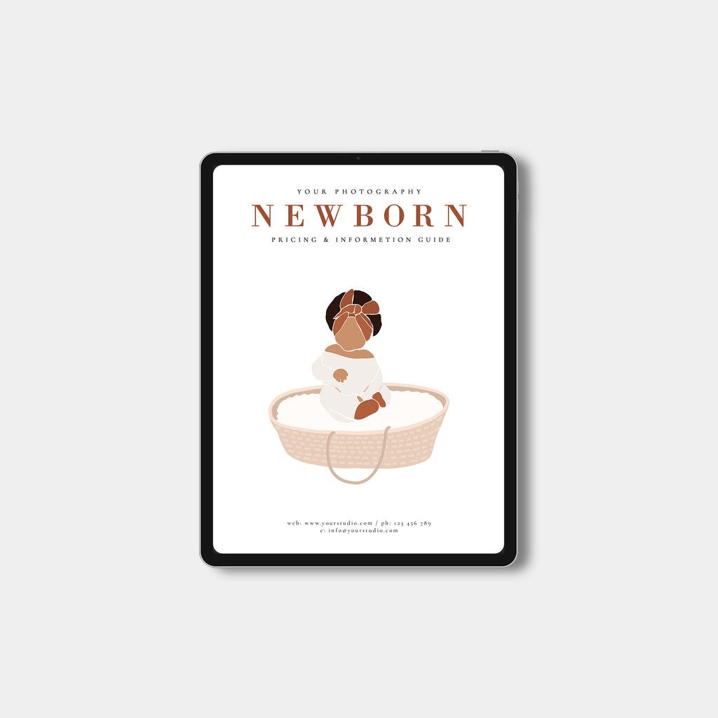 Creative Watercolor - Newborn Magazine Template-Template-Salsal Design