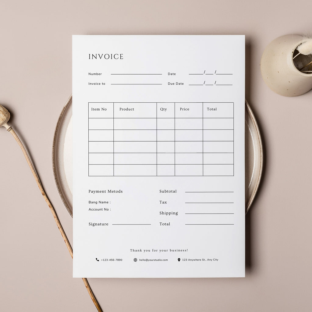 Simple Classic - Photography Invoice Template-Template-Salsal Design