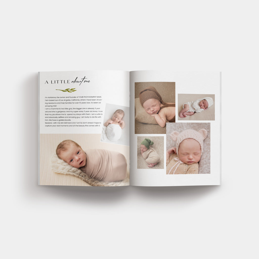 Blooming - Newborn Magazine Template-Template-Salsal Design