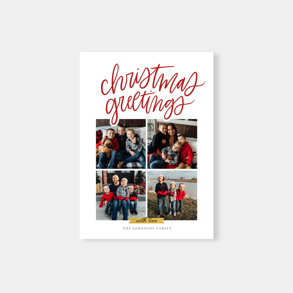 Christmas Greetings - Christmas Card Template-Template-Salsal Design