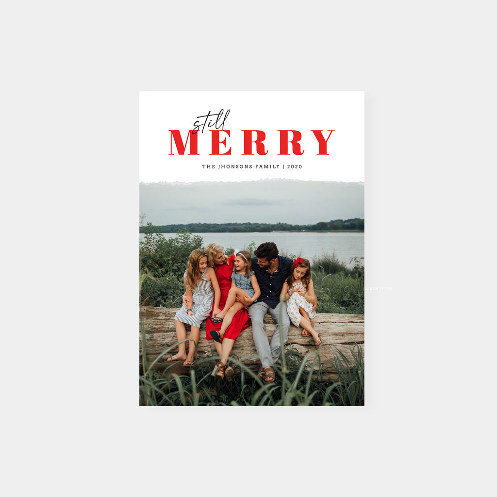 Still Merry - Holiday Card Template-Template-Salsal Design