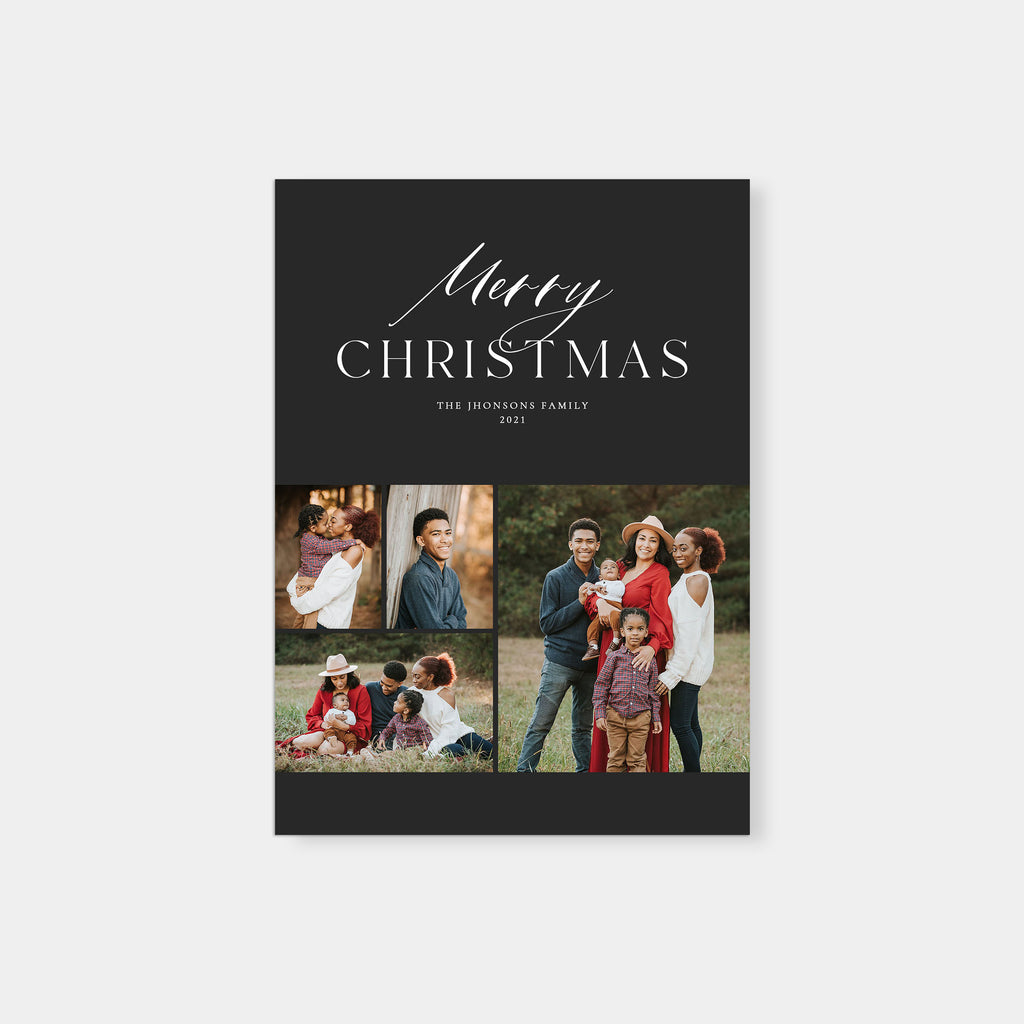 Signature Black - Christmas Card Template-Template-Salsal Design
