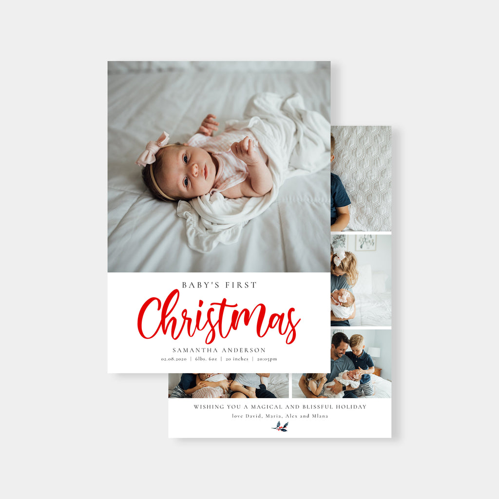 First Christmas - Christmas Card Template-Template-Salsal Design