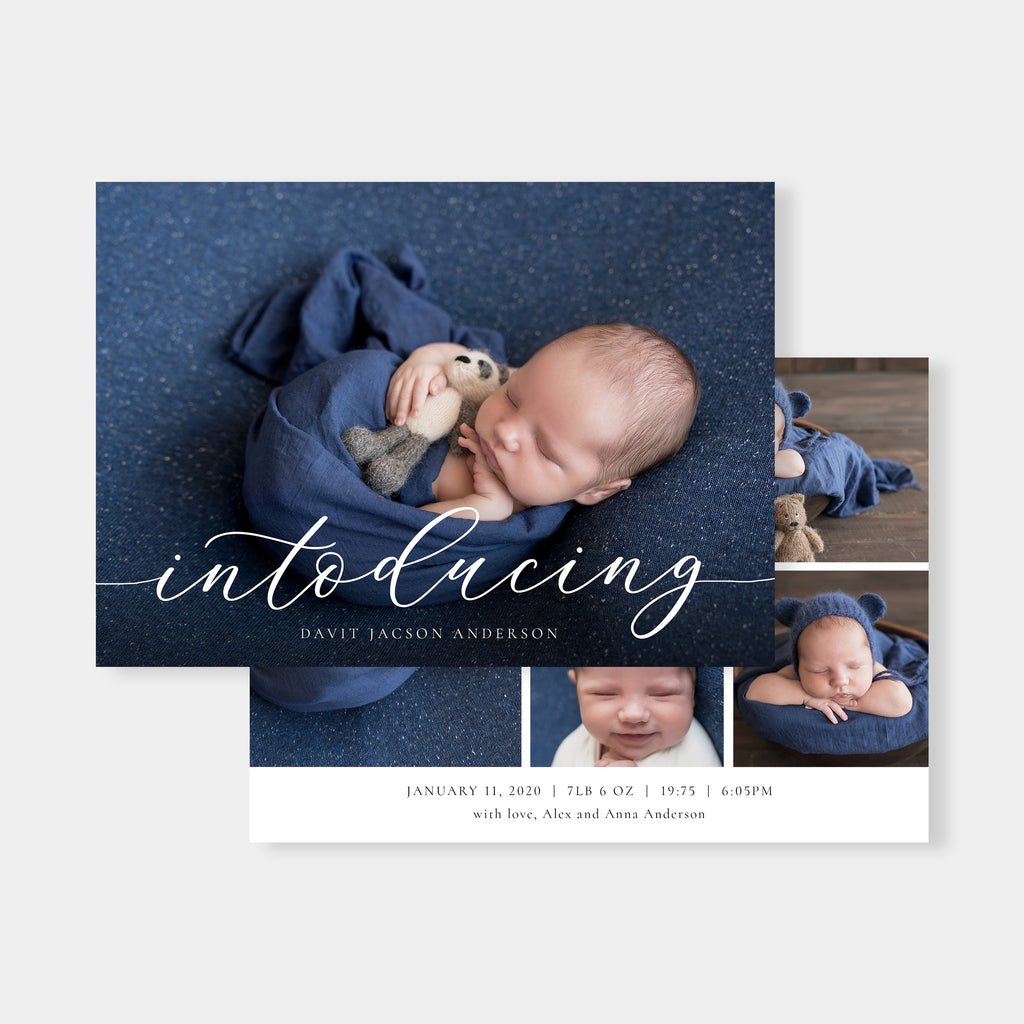 Cute Baby - Birth Announcement Template-Template-Salsal Design