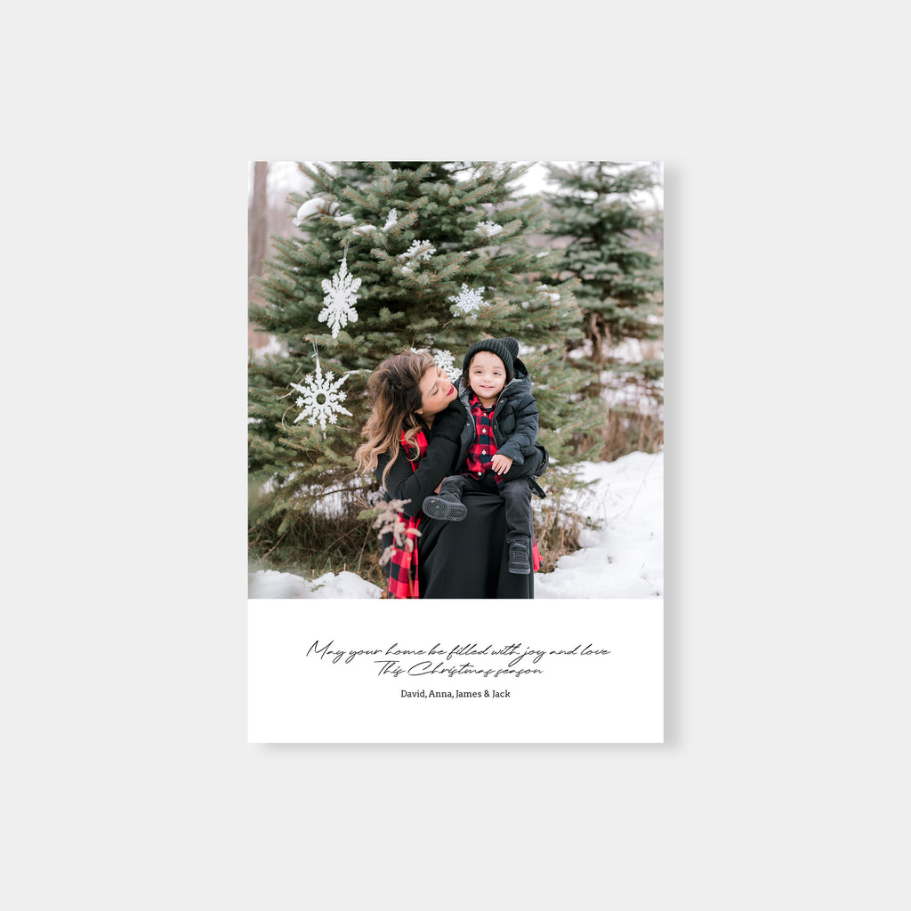 Black & White - Christmas Card Template-Template-Salsal Design