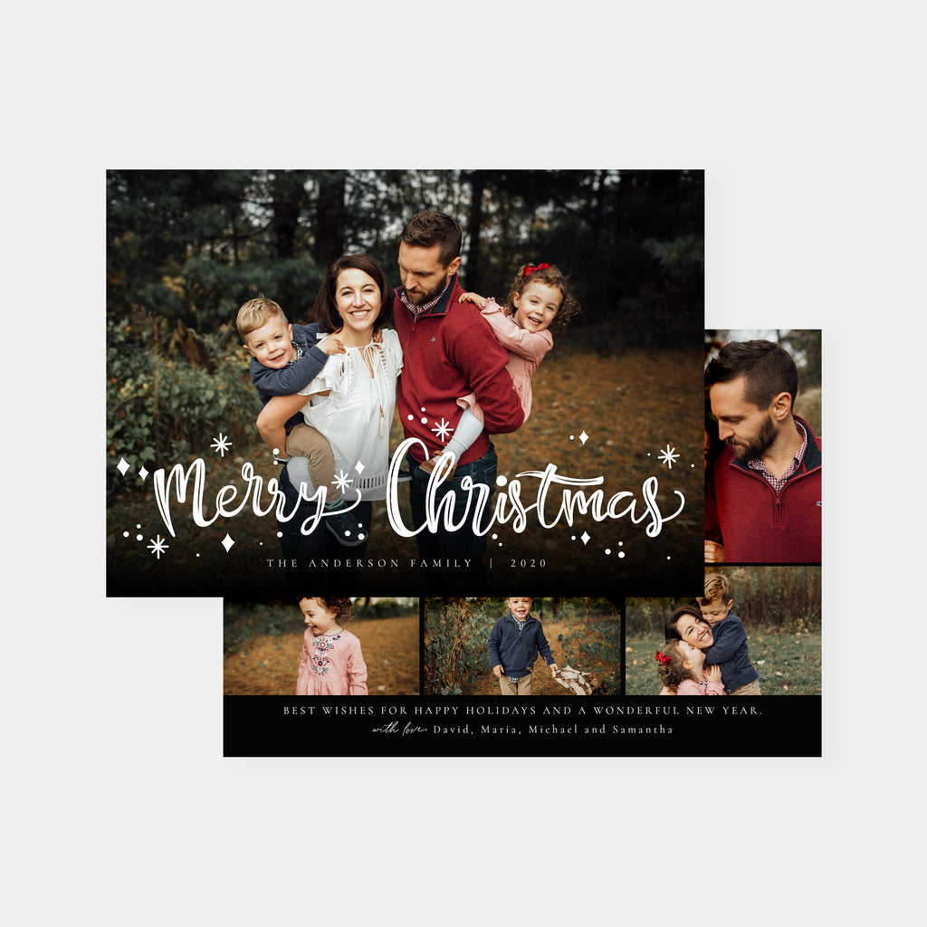 Merry In White - Christmas Card Template-Template-Salsal Design