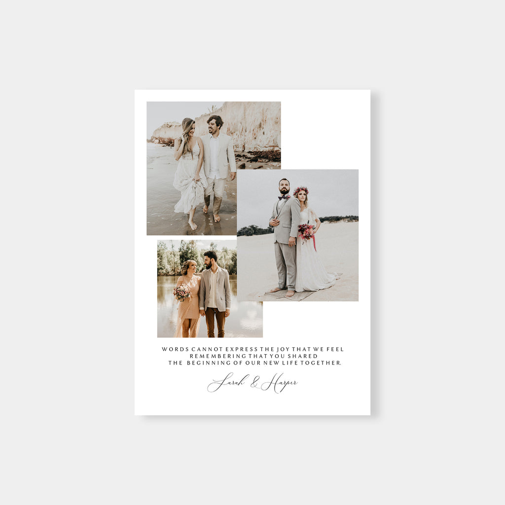 Happy Memories - Wedding Thank You Card Template-Template-Salsal Design