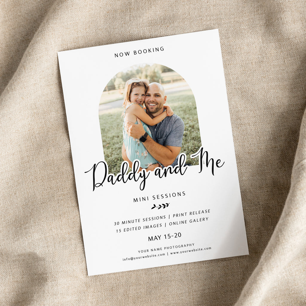 Little Girl - Daddy & Me Mini Session Template-Template-Salsal Design