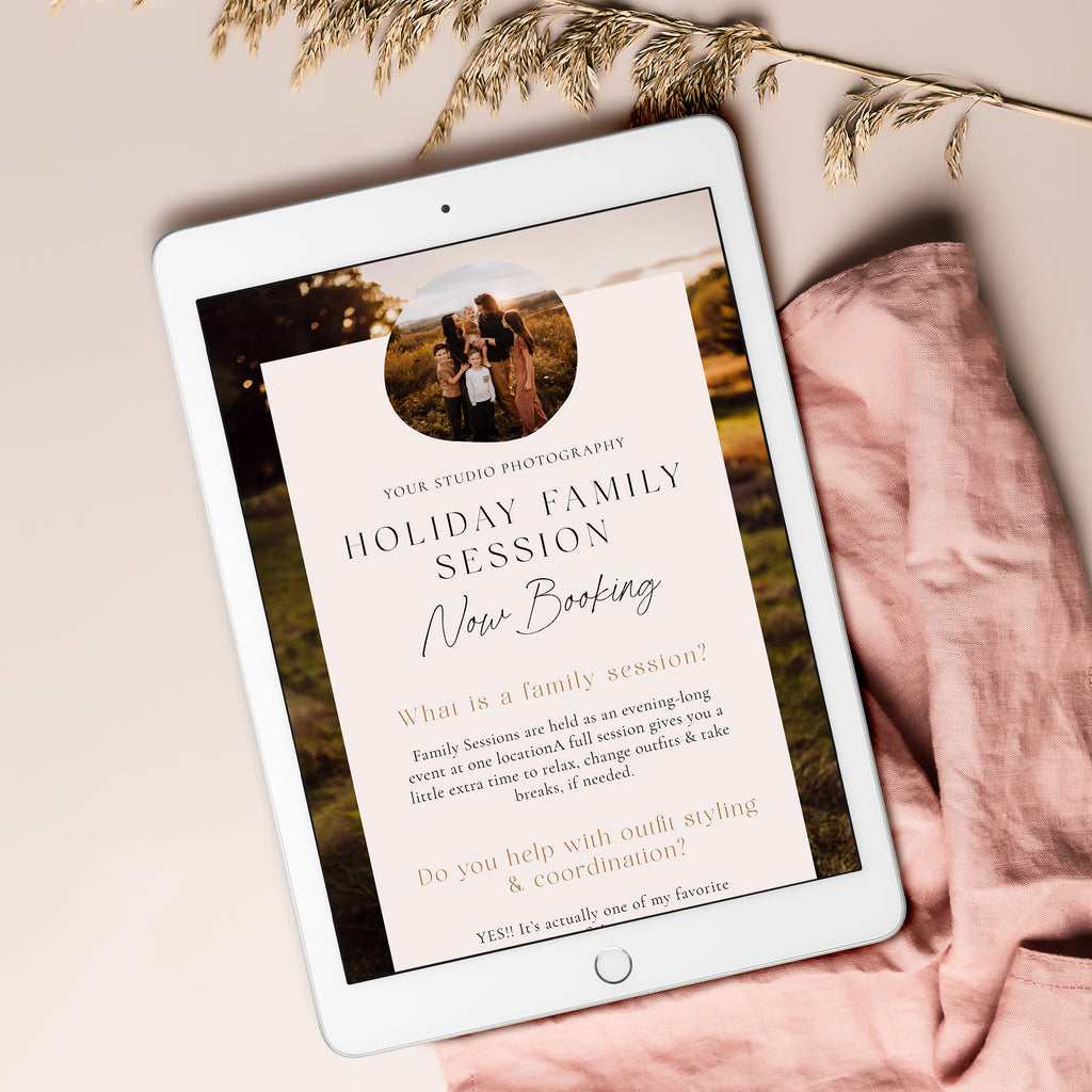 Beautiful Life - Holiday Mini Session Email Marketing-Template-Salsal Design