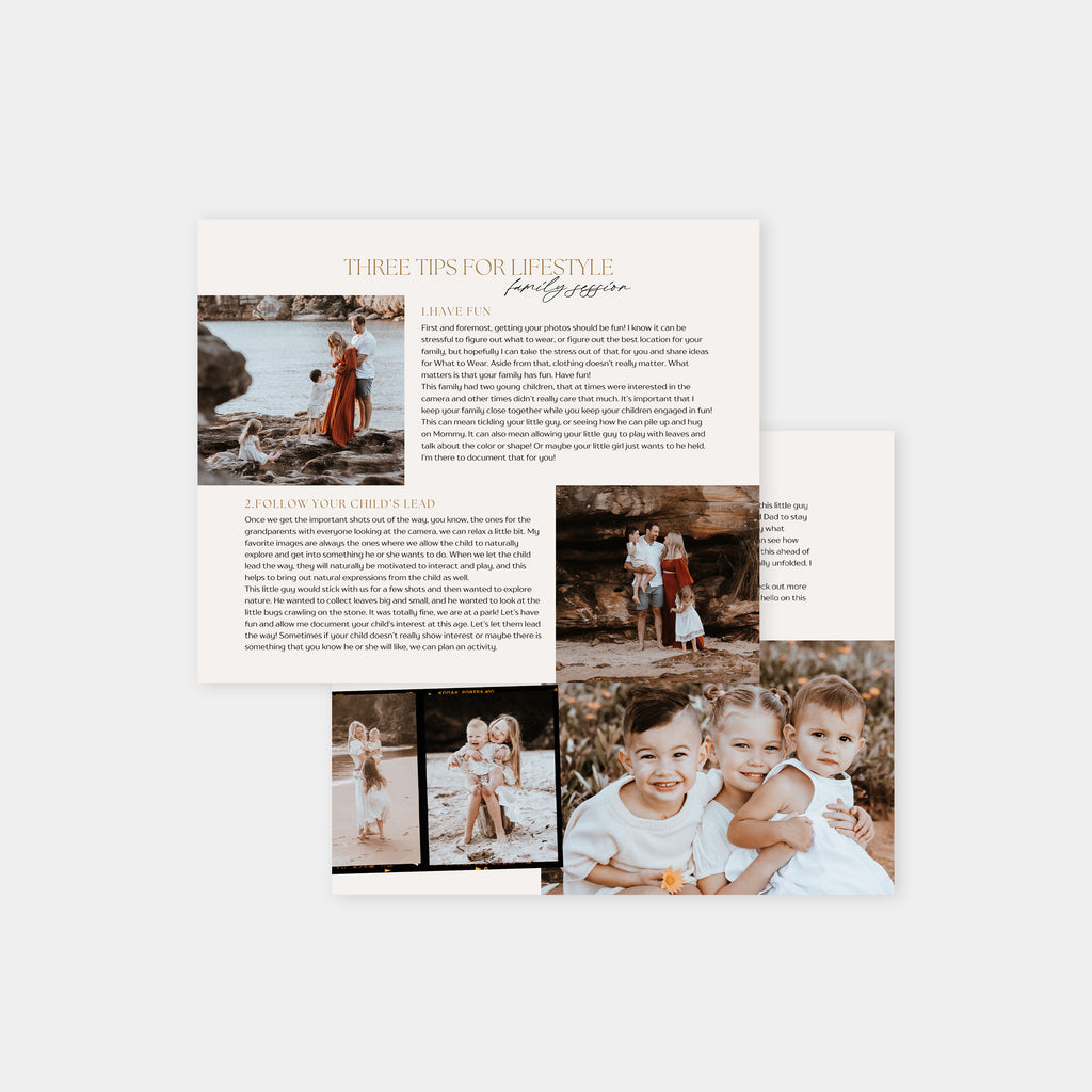 Sunny Day - Family Session Template-Template-Salsal Design
