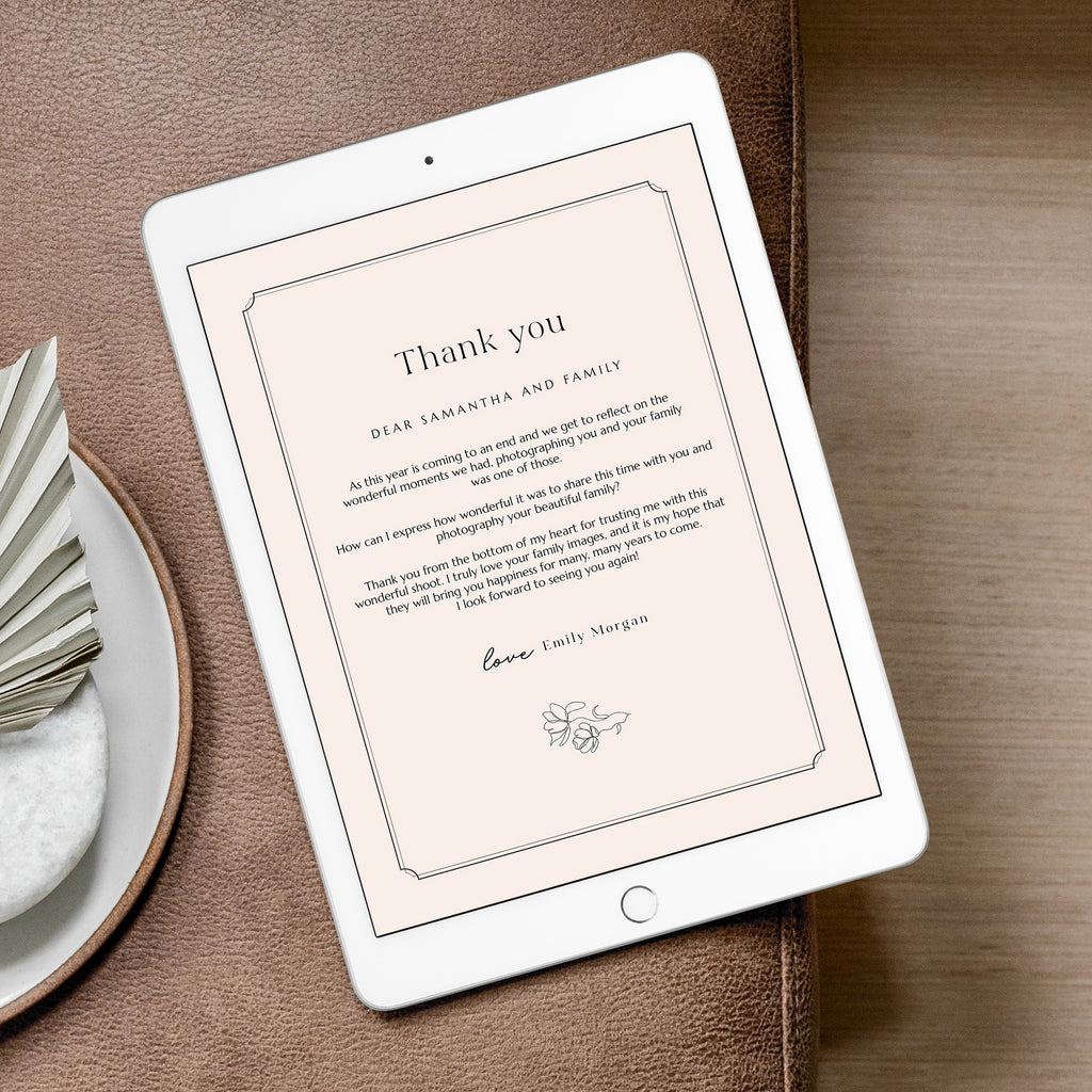 Timeless - Thank You Photography Email Marketing-Template-Salsal Design