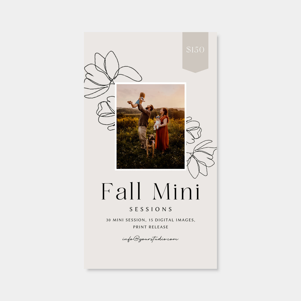 Full Of Life - Fall Mini Session Template-Template-Salsal Design