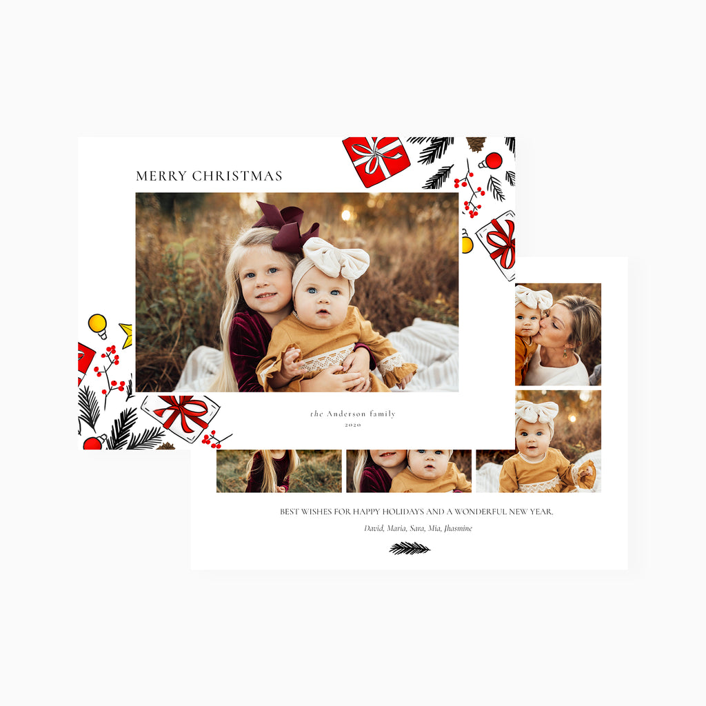 Colorful Gifts - Christmas Card Template-Template-Salsal Design
