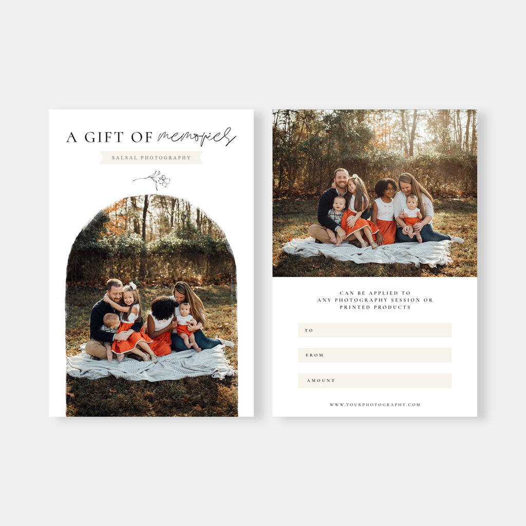 Hugs and Kisses - Photographer Gift Certificates Template-Template-Salsal Design