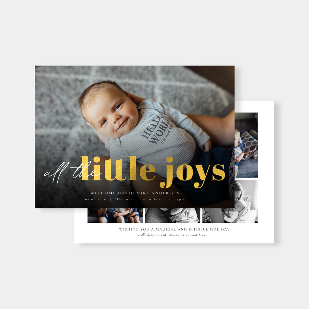 Little Joys - Christmas Card Template-Template-Salsal Design