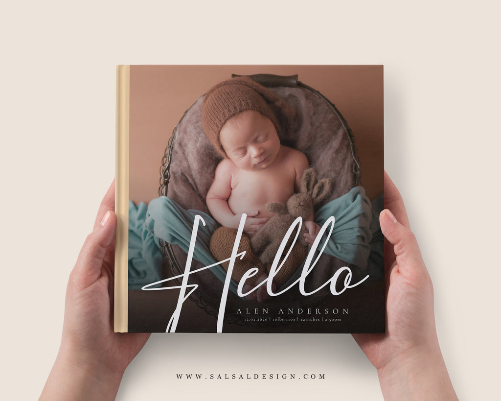 Special Hello - Newborn Album Template-Template-Salsal Design