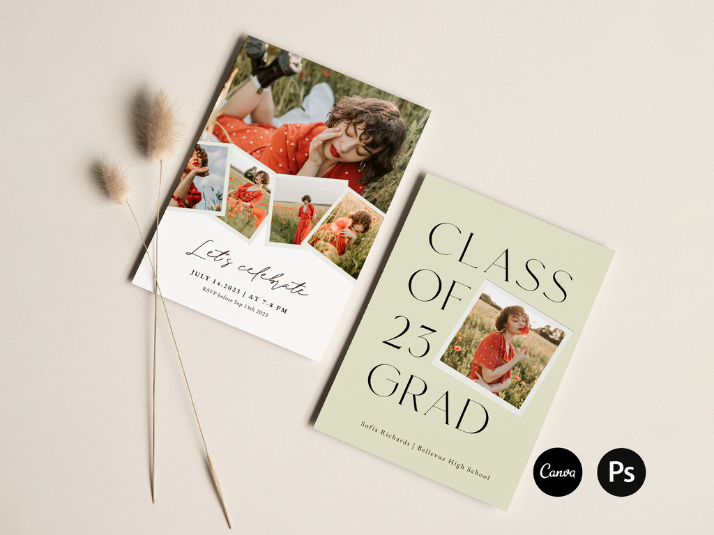 Cheers to the Class of 2023 - Graduation Announcement Template-Template-Salsal Design