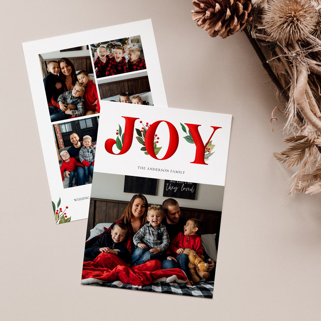 Happy Joy - Holiday Card Template-Template-Salsal Design