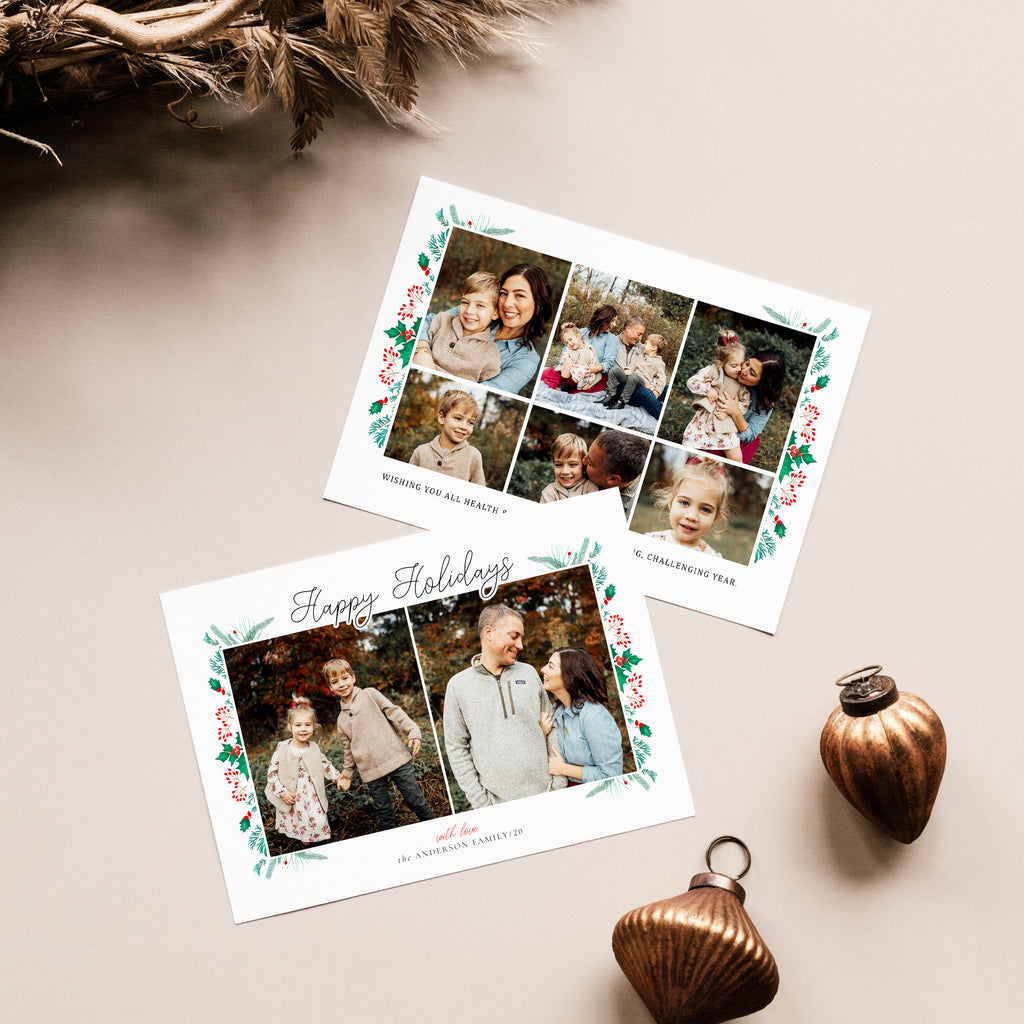 Vintage Holiday - Holiday Card Template-Template-Salsal Design