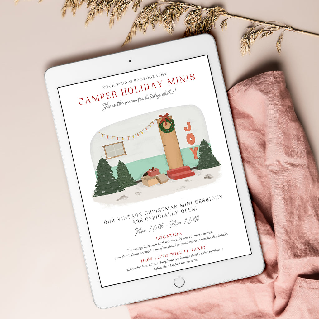 Festive Camper - Holiday Sessions Email Marketing-Template-Salsal Design