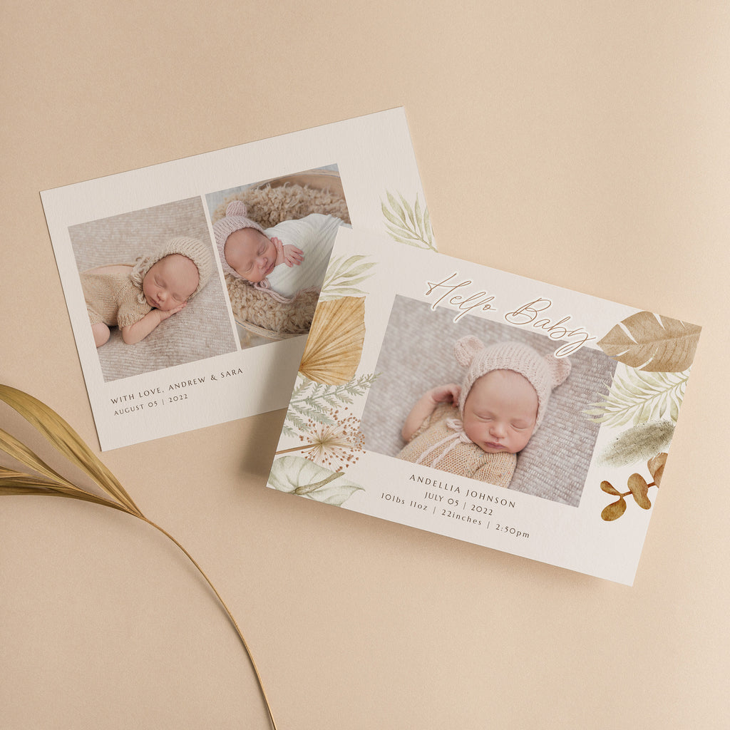 Happiness - Birth Announcement Template-Template-Salsal Design