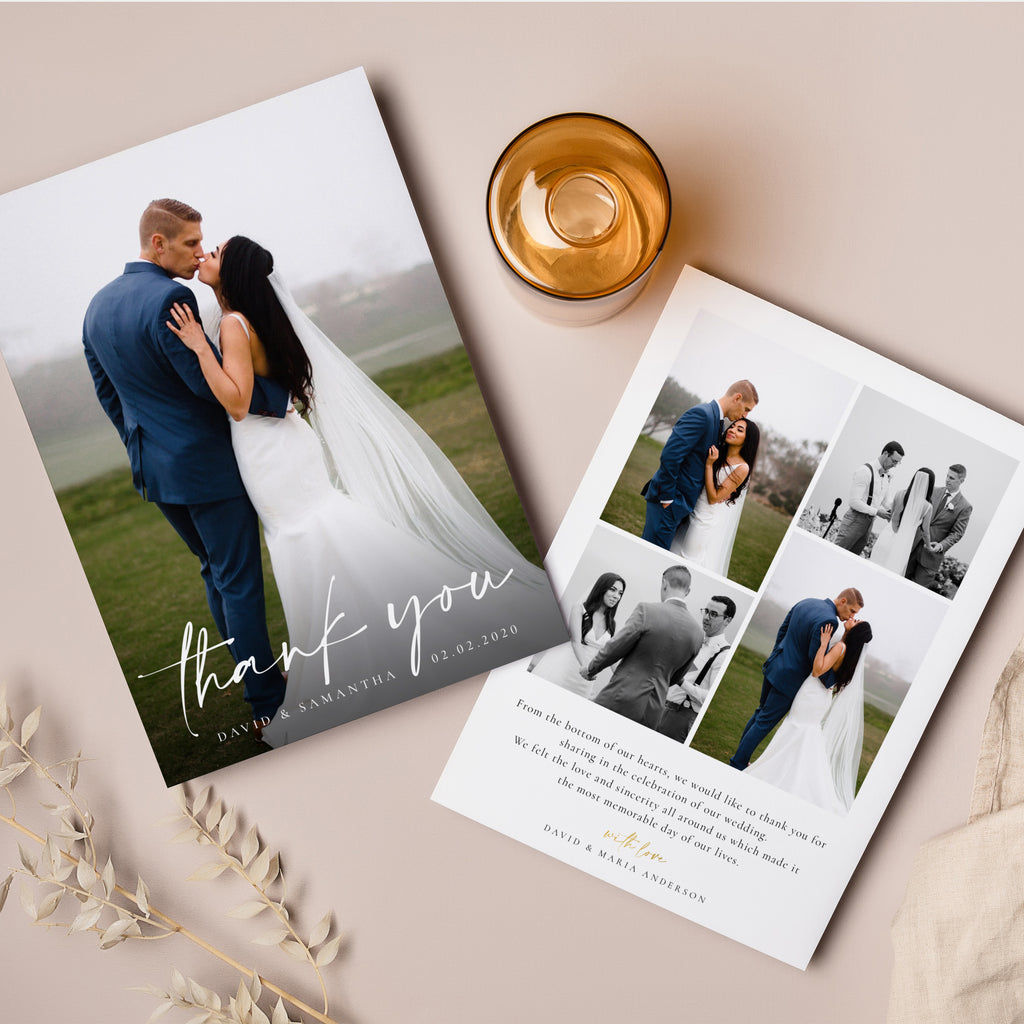 Formal Affair - Wedding Thank You Card-Template-Salsal Design