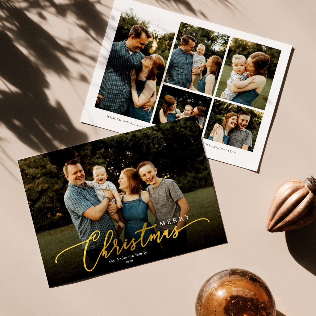 Foil Christmas - Christmas Card Template-Template-Salsal Design