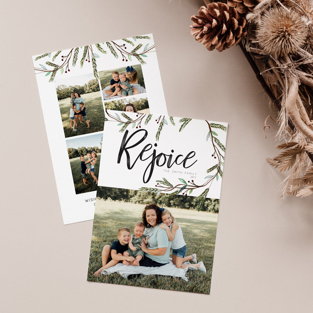 Rejoice Love - Christmas Card Template-Template-Salsal Design