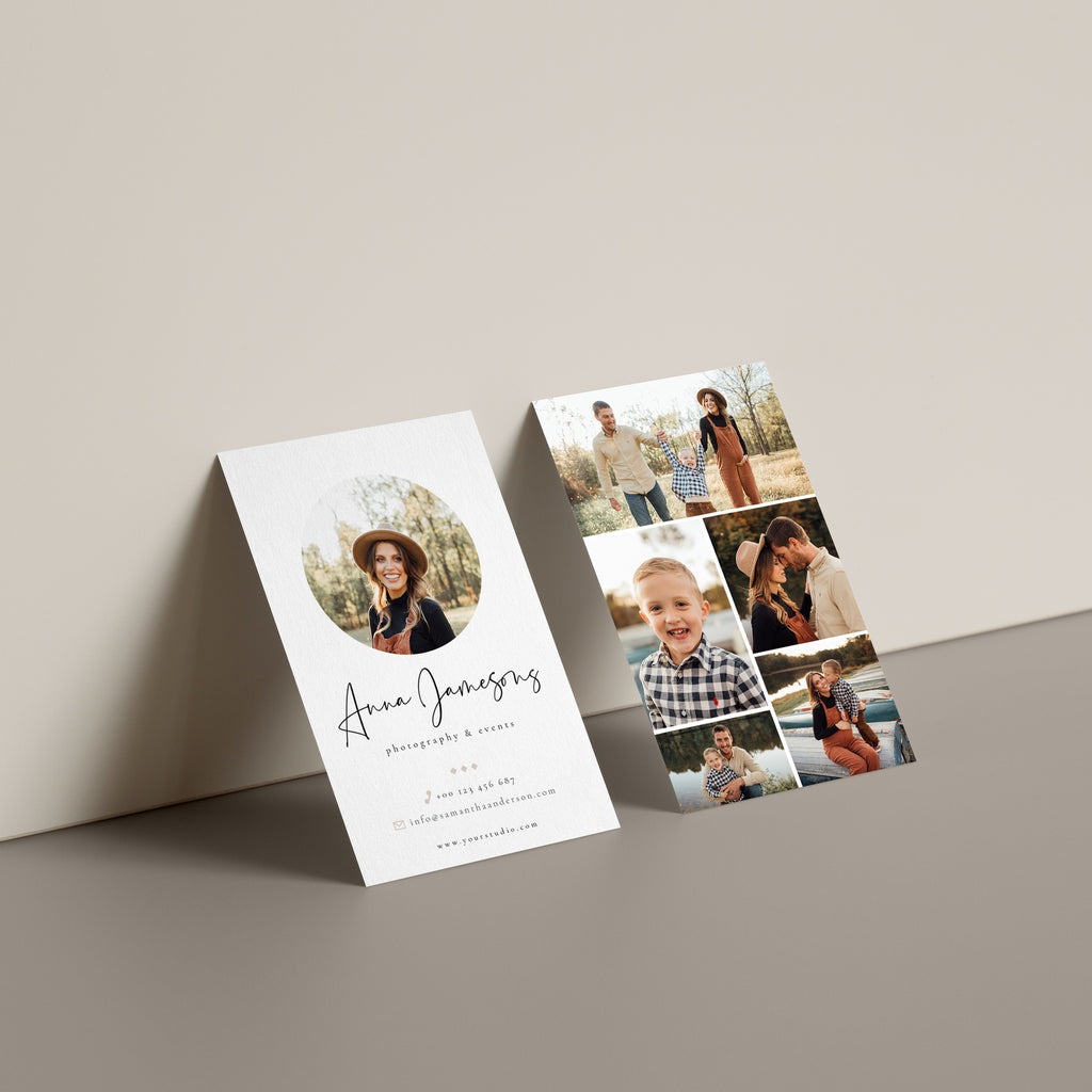 Circle Photo - Business Card Template-Template-Salsal Design