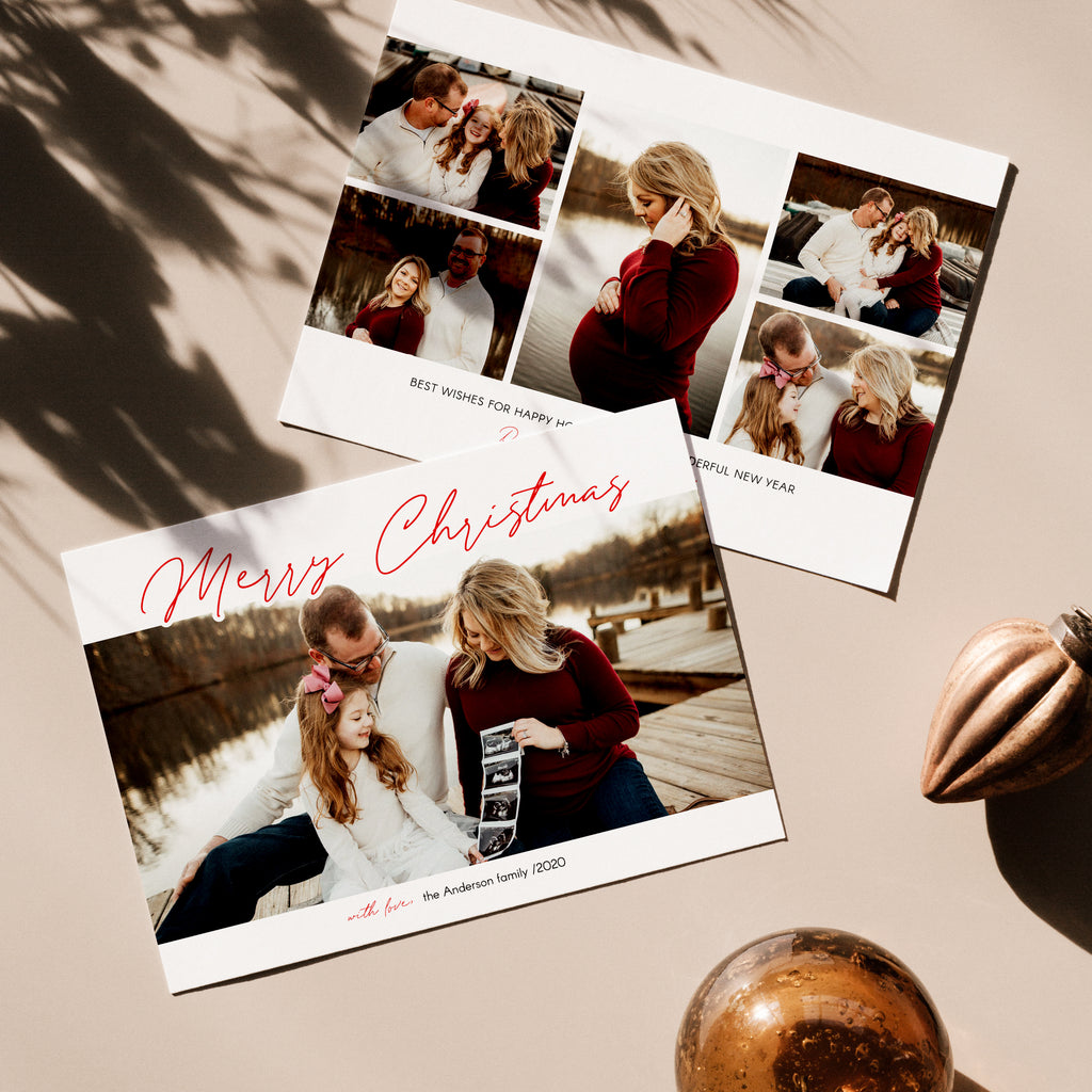 Modern Merry - Christmas Card Template-Template-Salsal Design